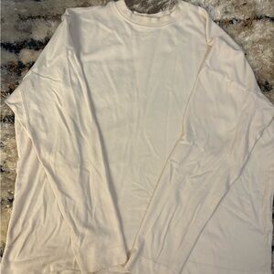 AYR Men's Long Sleeve Cream Tee